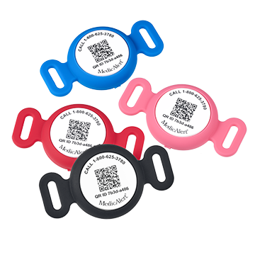 QR Code Medical ID Tag with Location Tracker Red, Red, large image number 5